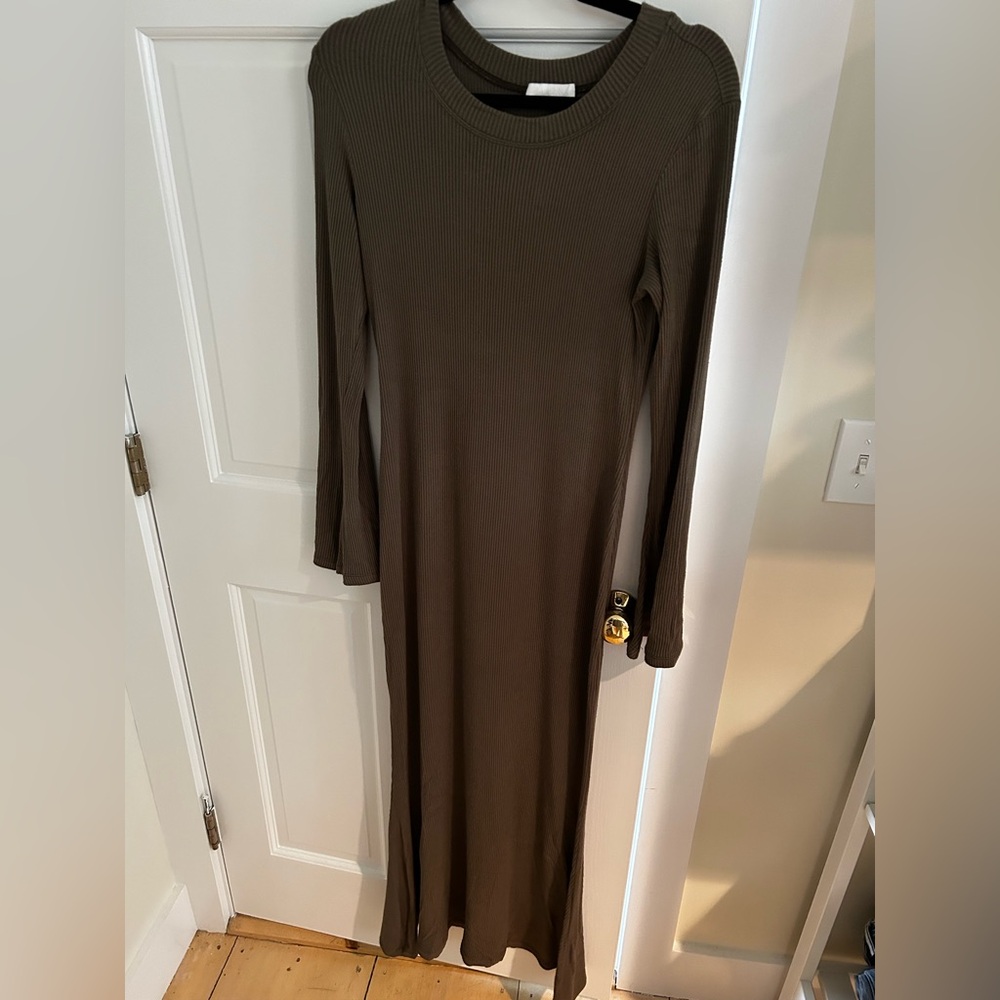 Dark Green Sweater Dress